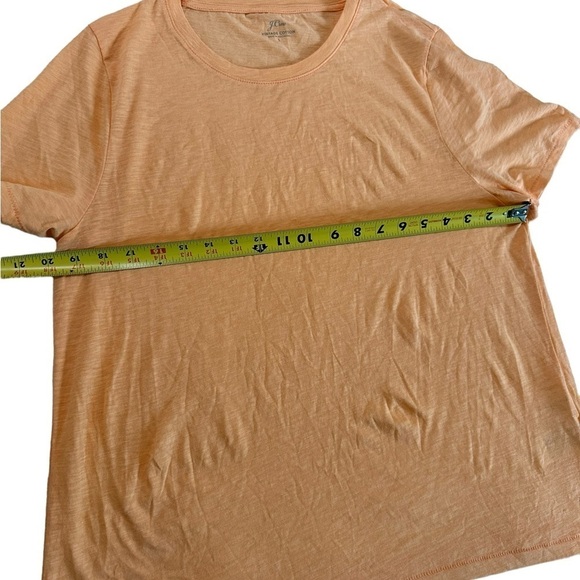 J. Crew 100% Cotton Peach Orange Short Sleeve Tee Size L - Picture 8 of 17